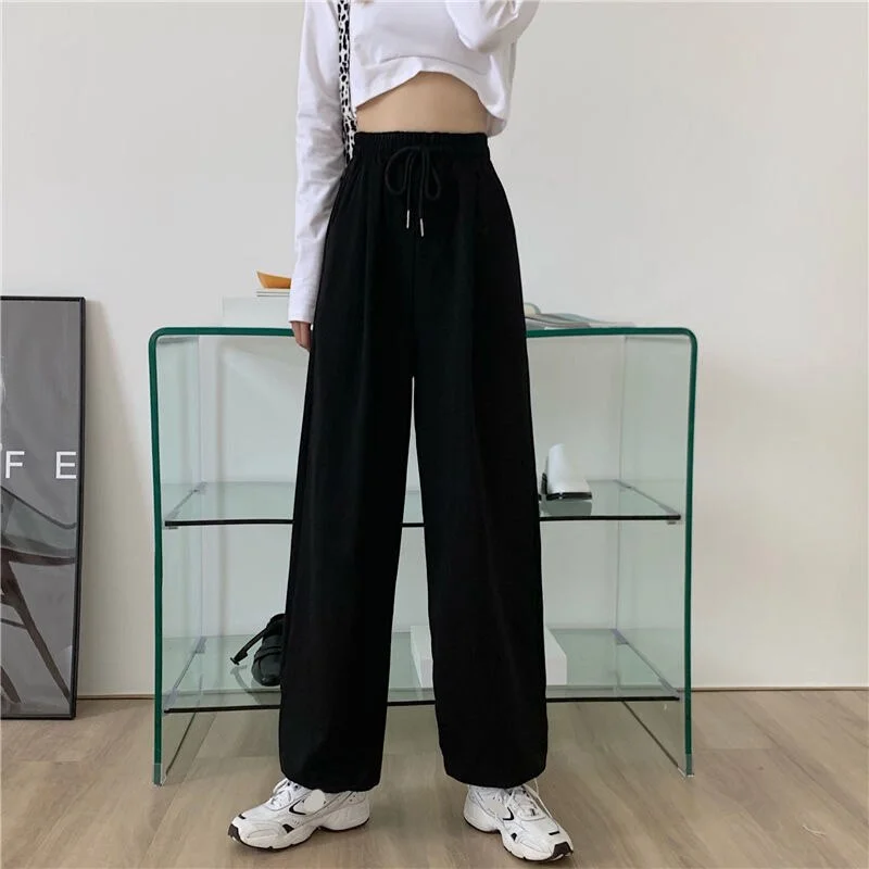 Cozy fleece pants for cold winter nights -Casual Solid Sweatpants