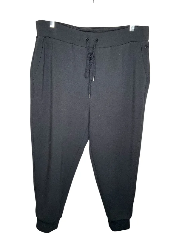 Casual drawstring pants for effortless home relaxation -Athletic Pants By Calia In Black, Size: L