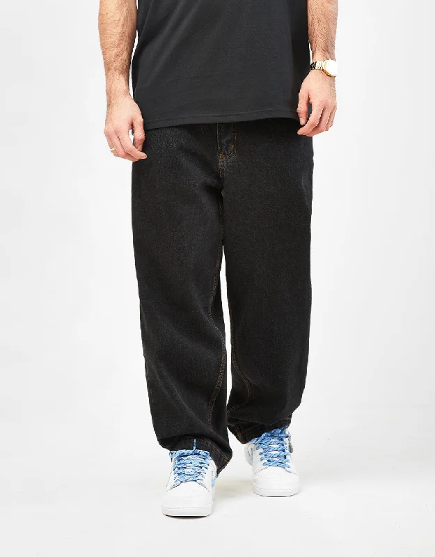 Breathable chino pants for warm climate comfort -Santa Cruz Big Pants - Black