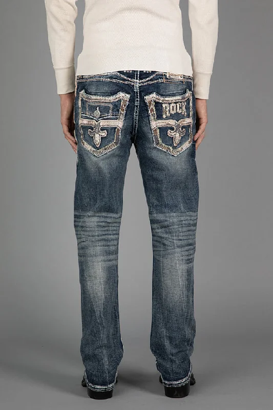 Fringed Jeans for Western -KYLAN STRAIGHT JEANS