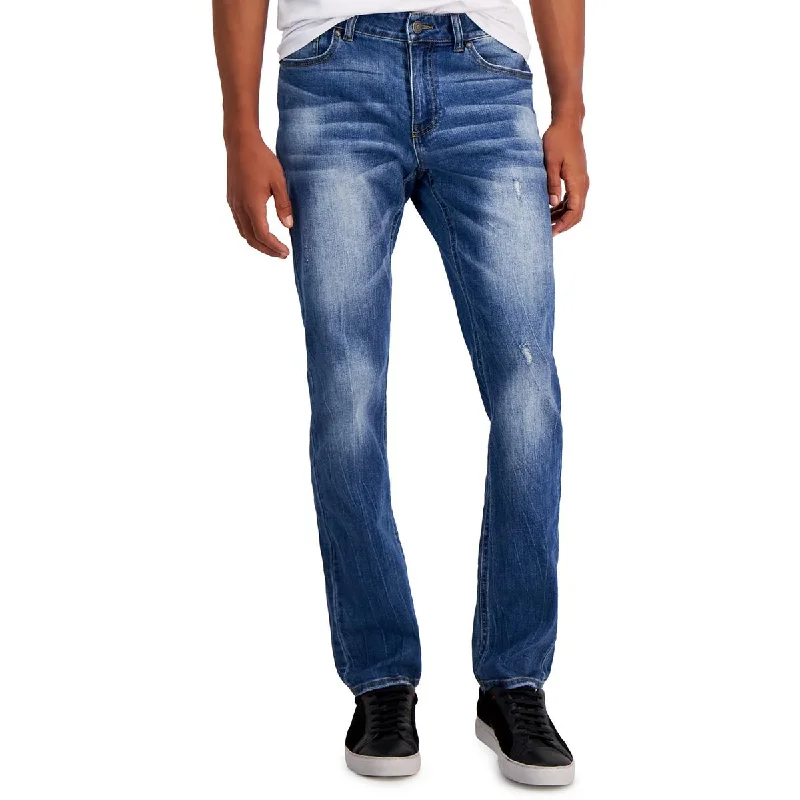 Affordable Jeans for Budget -Paisley & Gray Mens Distressed Medium Wash Slim Jeans