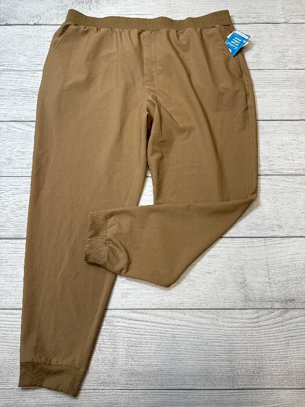 Heavy-duty ripstop pants for extreme hiking durability -Athletic Pants By Flx In Brown, Size: Xxl