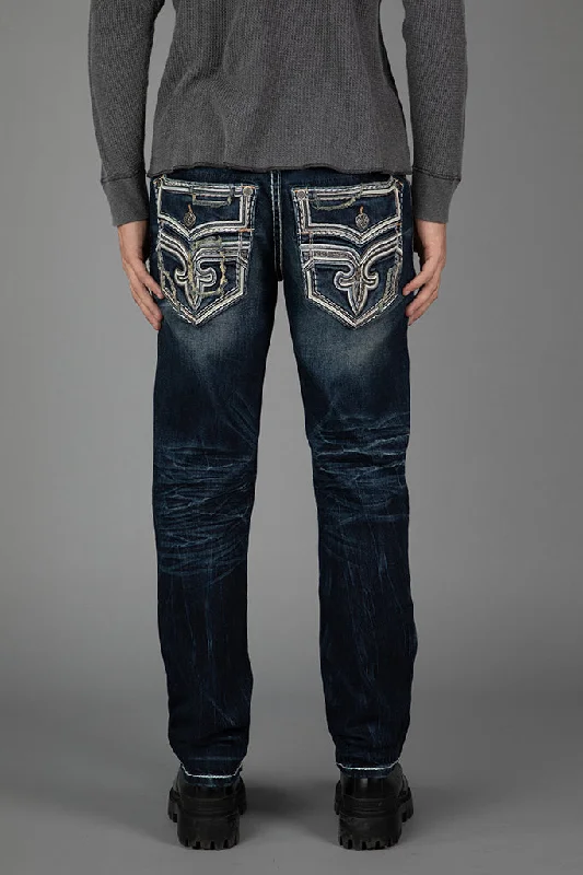 Five Pocket Jeans for Storage -JUSTYN STRAIGHT JEANS