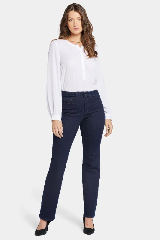 Fringed Jeans for Western -Blake Slim Flared Jeans In Petite - Rinse