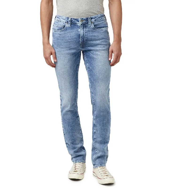 Designer Jeans for Luxury -Buffalo David Bitton Mens Mid-Rise Faded Slim Jeans