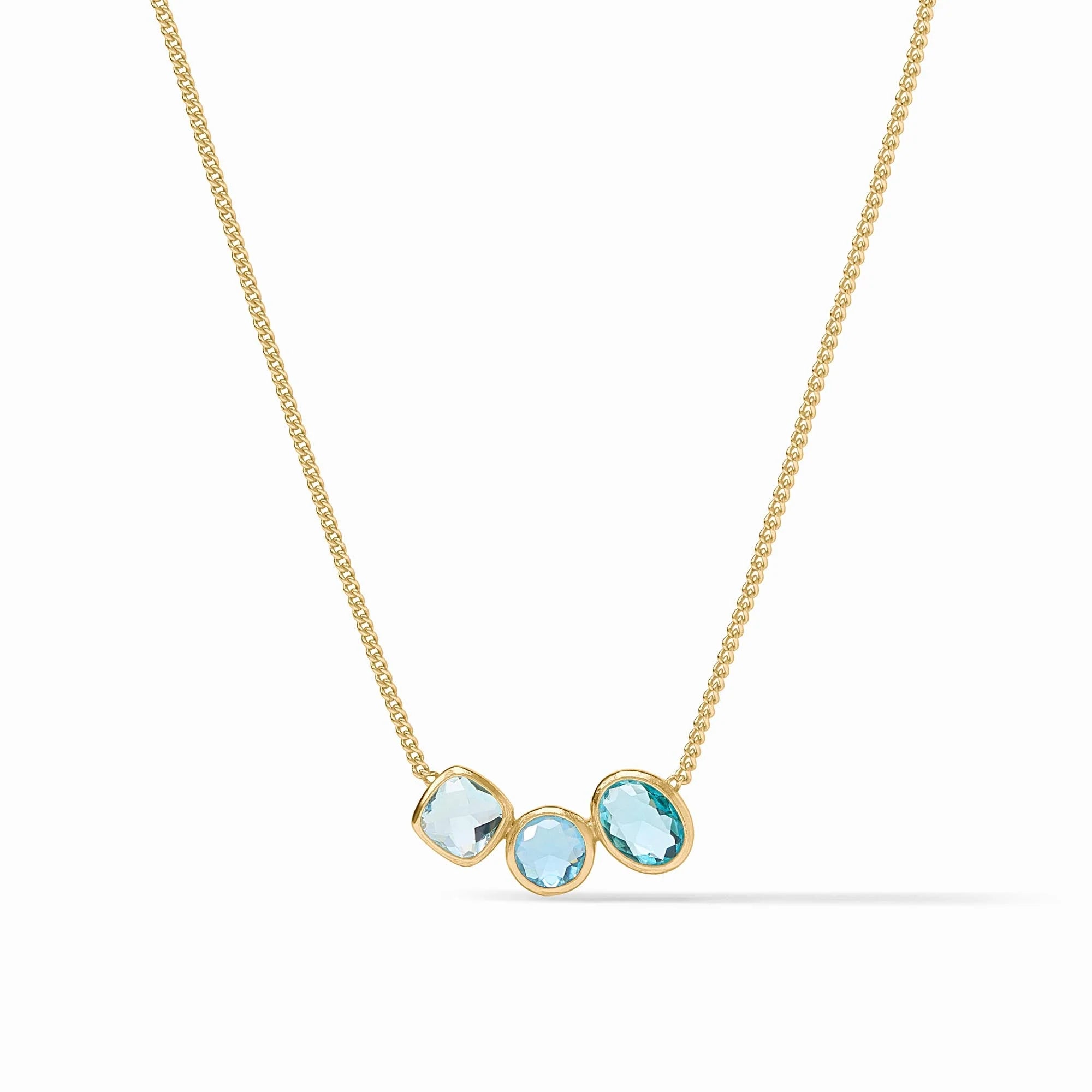 Best necklaces and pendants with black diamonds for an edgy, bold statement-Kaleidoscope Delicate Necklace in Bahamian Blue