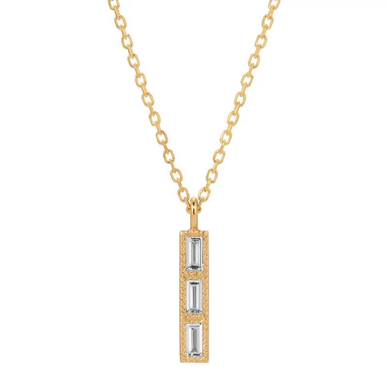 Best necklaces and pendants with art deco elements for a vintage, glamorous design-Diamond Tile Necklace