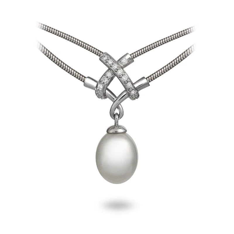 Necklaces and pendants with love knot designs for a romantic, meaningful symbol-Girl Interrupted South Sea Pearl Pendant