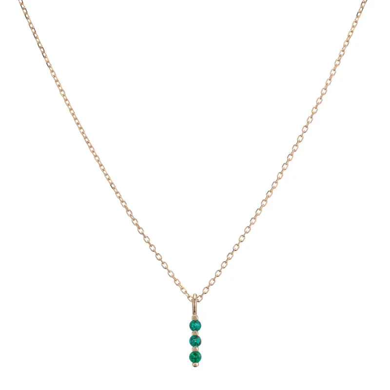 Necklaces and pendants with star-shaped designs for a whimsical, celestial touch-Emerald Stack Necklace