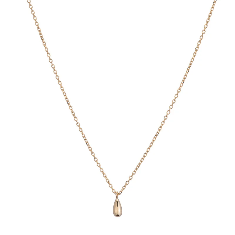 Best necklaces and pendants with matching earrings for a coordinated, elegant look-Golden Drop Necklace