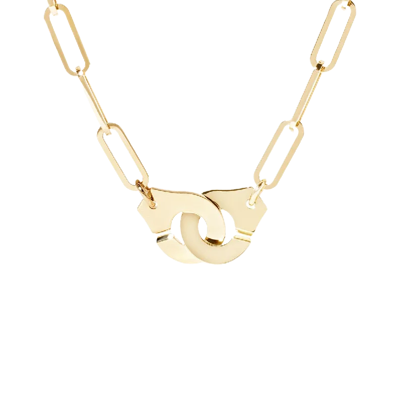 Necklaces and pendants with lock and key designs for a symbolic gesture-Dinh Van Menottes R13.5 Necklace