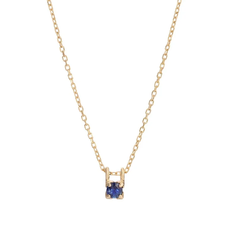 Necklaces and pendants with infinity love symbols for an eternal, romantic gesture-Blue Sapphire Petite Era Necklace