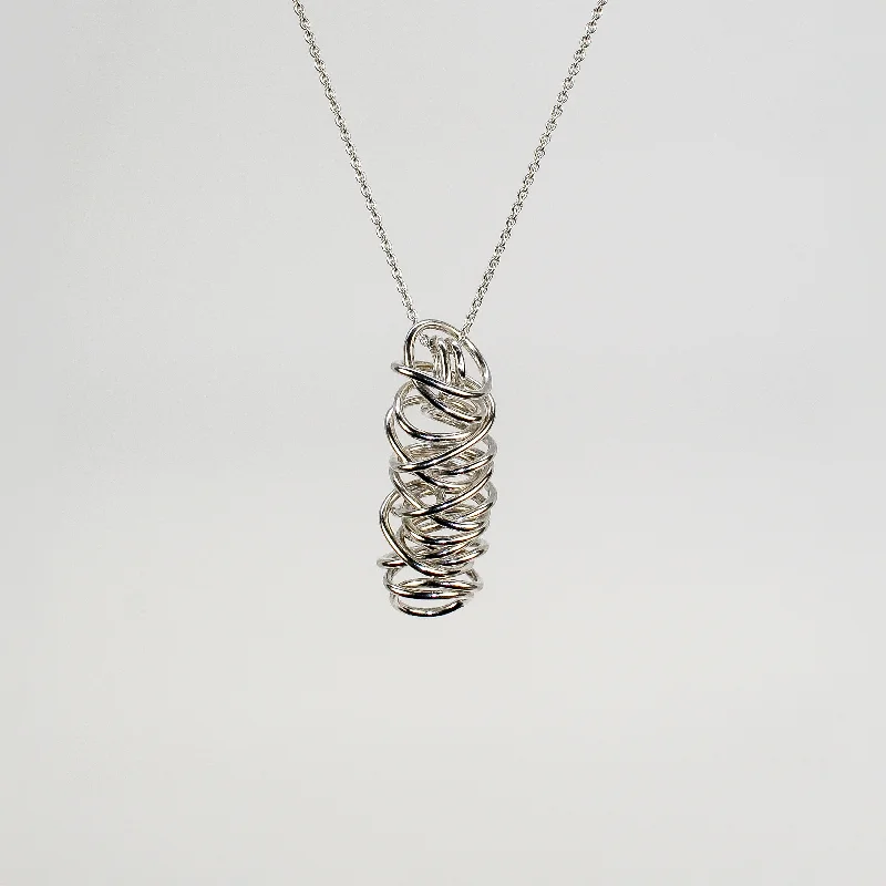 Best necklaces and pendants with intricate beadwork for a bohemian-inspired look-NEW! Nest Pendant in Sterling Silver by Rina Young