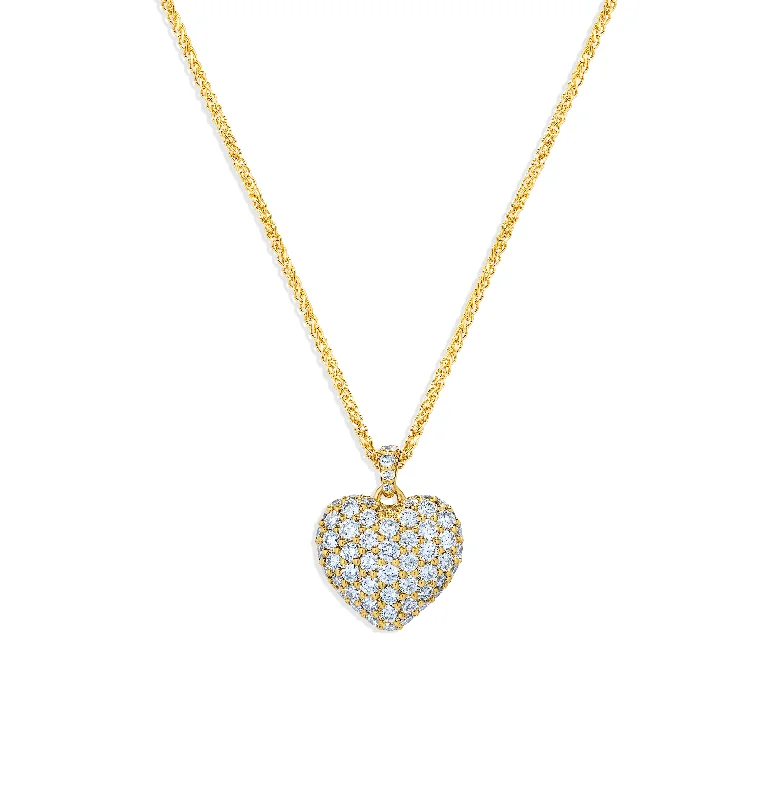 Best necklaces and pendants with oval pendants for a classic, elegant shape-Sabel Collection Yellow Gold Diamond Heart Pendant