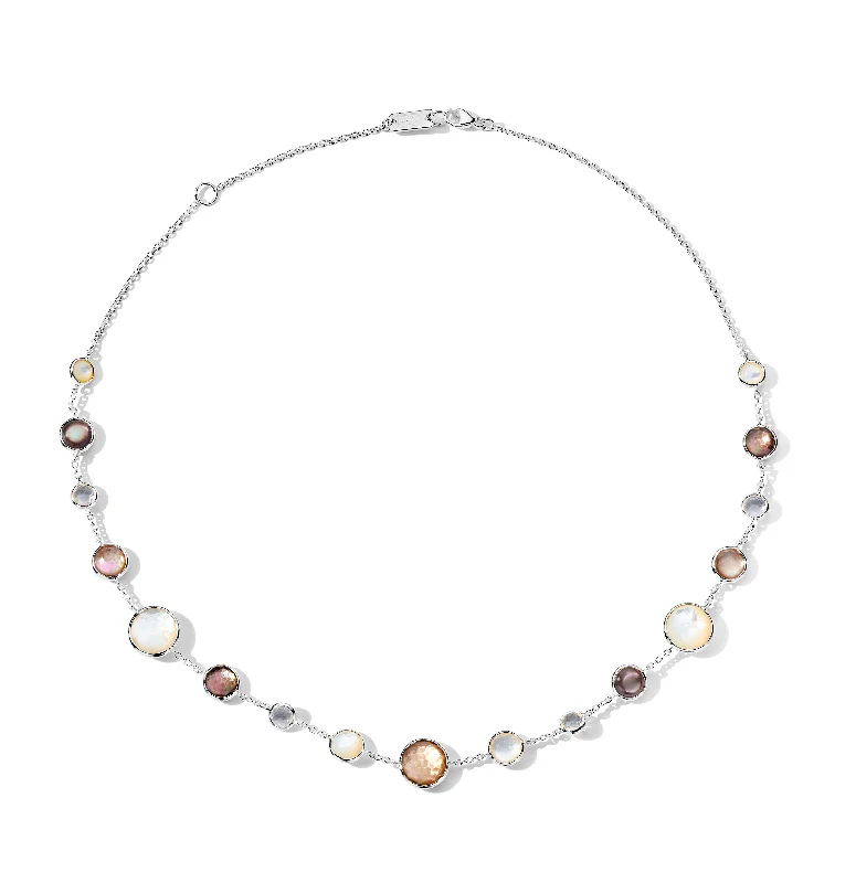 Stunning necklaces and pendants with aquamarine stones for a serene effect-IPPOLITA Lollipop Short Necklace in Sabbia