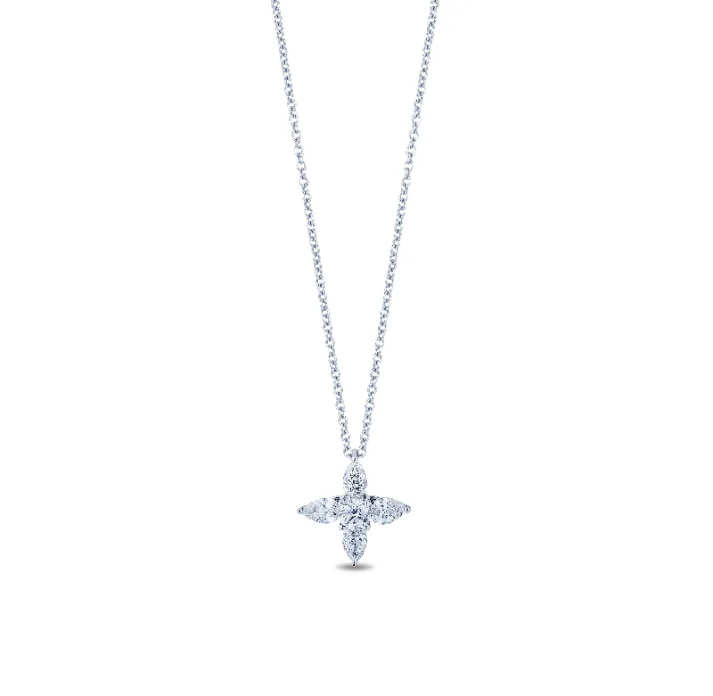 Best necklaces and pendants with intricate beadwork for a bohemian-inspired look-Sabel Collection White Gold Star Diamond Pendant