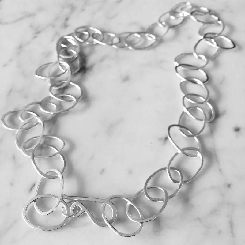 Best necklaces and pendants with layered designs for a chic, stacked look-NEW! Organic Oval Chain Necklace by Shepherd's Run Jewelry