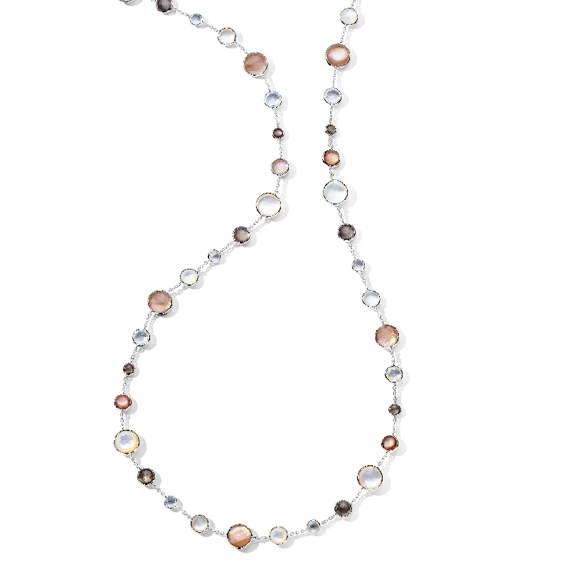 Best necklaces and pendants with cubic zirconia for a budget-friendly dazzling effect-IPPOLITA Lollipop Long Necklace in Sabbia