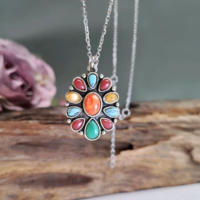 Stylish necklaces and pendants with diamonds for a glamorous and elegant look-Wholesale Geometric Round Zinc Alloy Necklaces