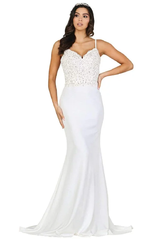 Plus size dresses featuring boho vibes are chic -Dancing Queen - 120 Stone Embellished Wedding Dress