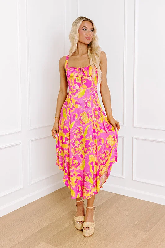 Plus size dresses featuring ombre effects look artsy -Sweet Summer Nights Satin Midi