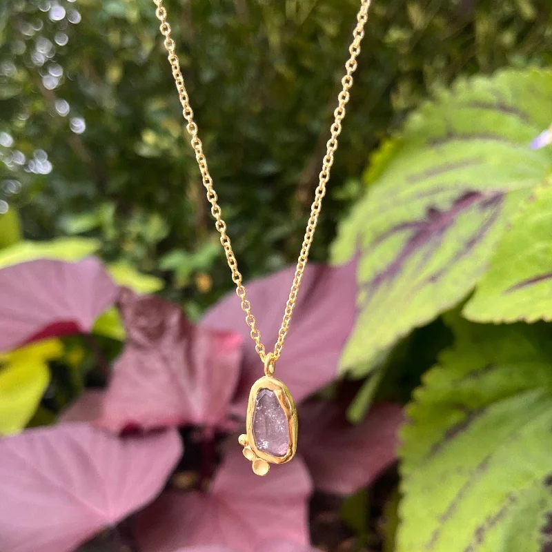 Elegant necklaces and pendants with diamond accents for added sparkle-NEW! Cutie Pendant Necklace with Tourmaline in 18k Gold Vermeil by Sarah Richardson