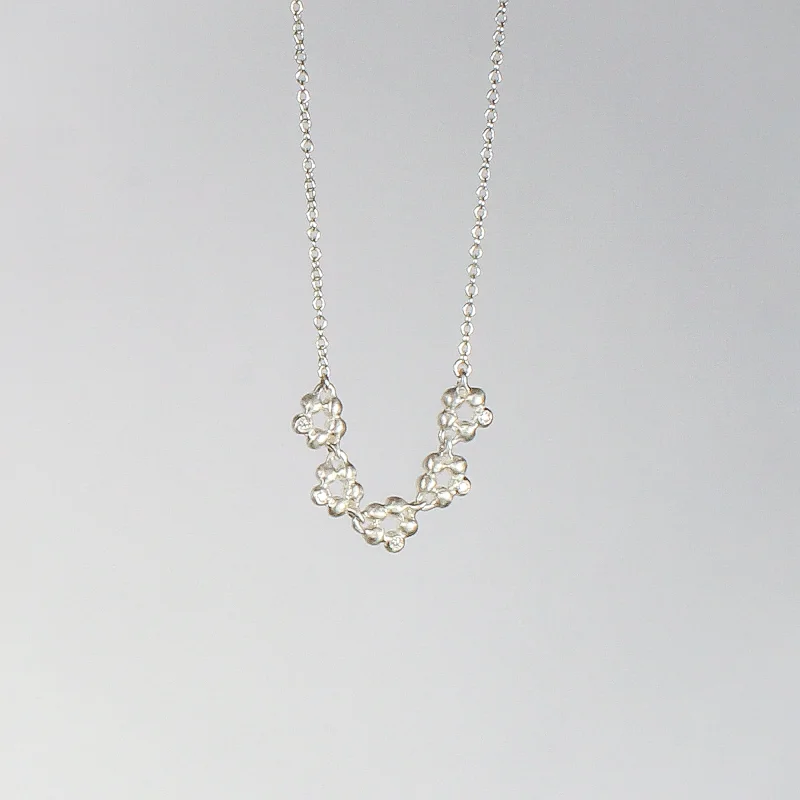 Best necklaces and pendants with silver chains for a sleek, timeless look-NEW! 5 Link Diamond Cluster Necklace by Branch