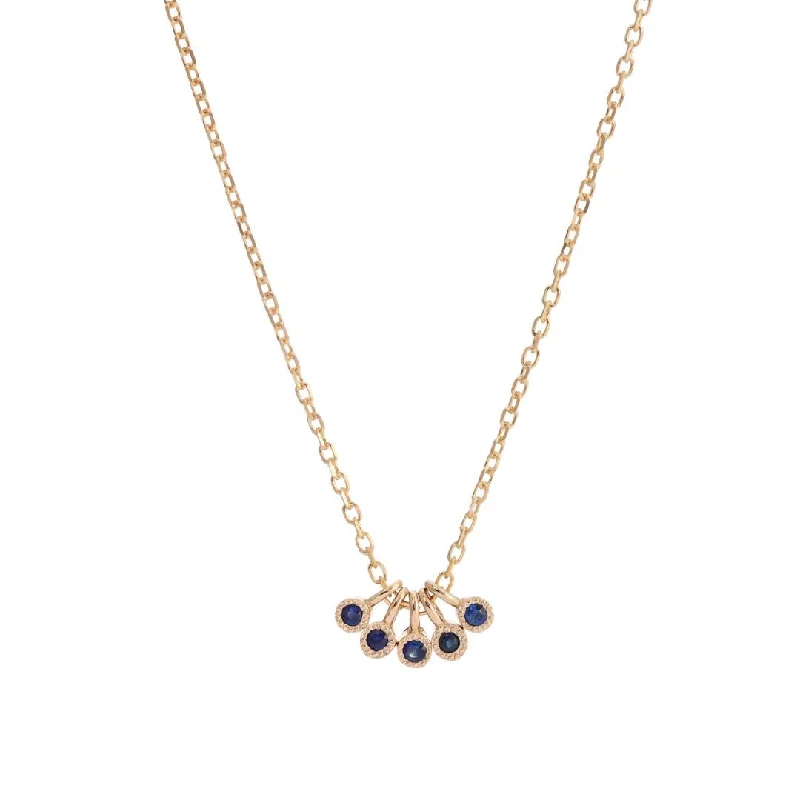 Blue Sapphire Milestones Necklace