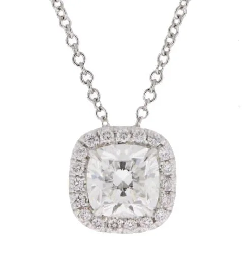 Best necklaces and pendants with zodiac signs for a celestial, astrology-inspired vibe-18K Diamond Halo Pendant