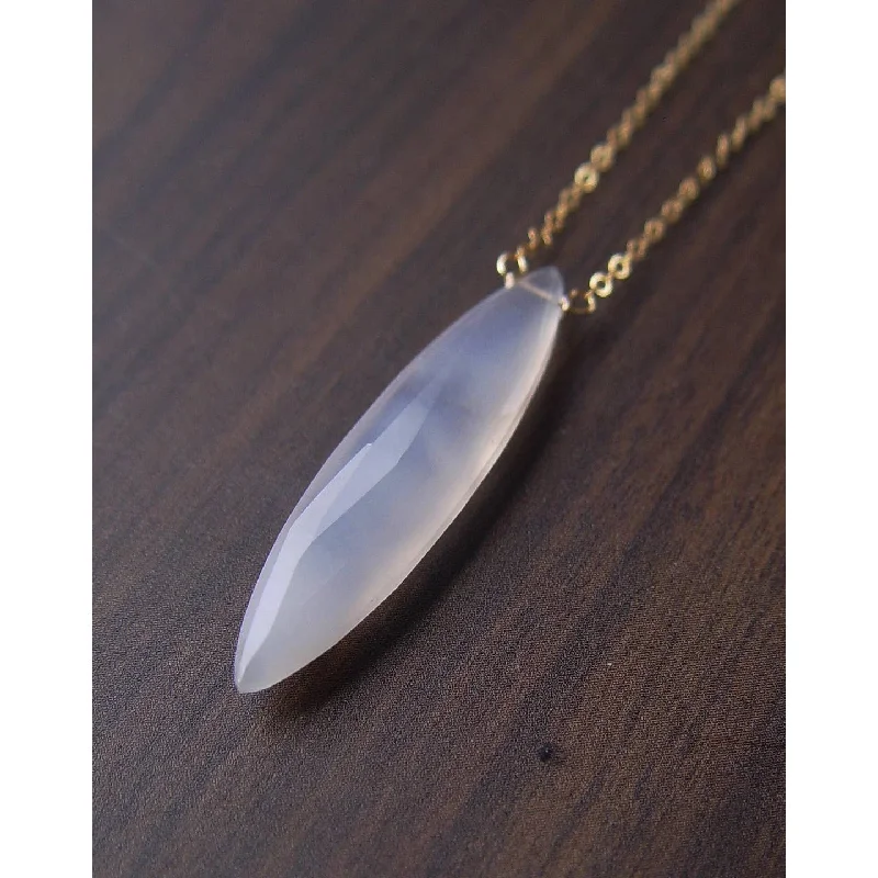 Best necklaces and pendants with vintage coin pendants for a unique accessory-NEW! Marquise Moonstone 14k Gold Filled Necklace by Friedasophie