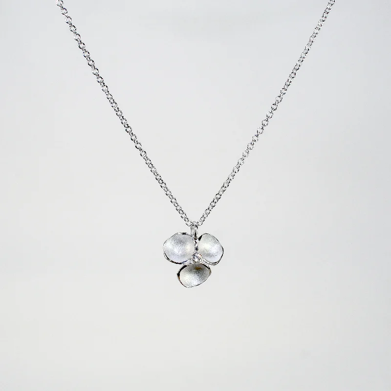 Beautiful necklaces and pendants with diamond-encrusted designs for maximum sparkle-NEW! Medium Tripod Pendant in Sterling Silver with Diamond by Sarah Richardson