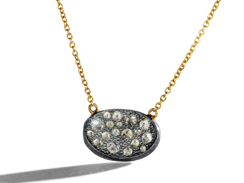 Necklaces and pendants with pearls for a classic and sophisticated touch-Inverted (Upside Down) Diamond Necklace