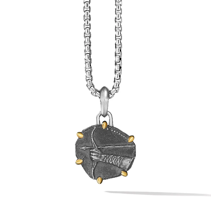 Necklaces and pendants with lock and key designs for a symbolic gesture-David Yurman   Necklaces & Pendant in Silver and 18-Karat Yellow Gold