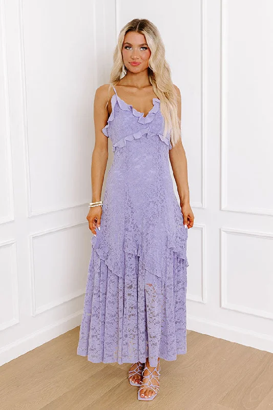 Plus size dresses in soft fabrics feel cozy -Call Me Lovely Lace Maxi Dress