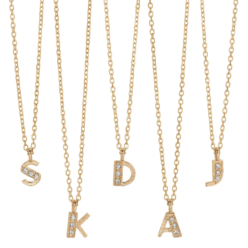 Necklaces and pendants with ocean-inspired designs for a refreshing, beachy feel-Diamond Art Deco Letter Necklace