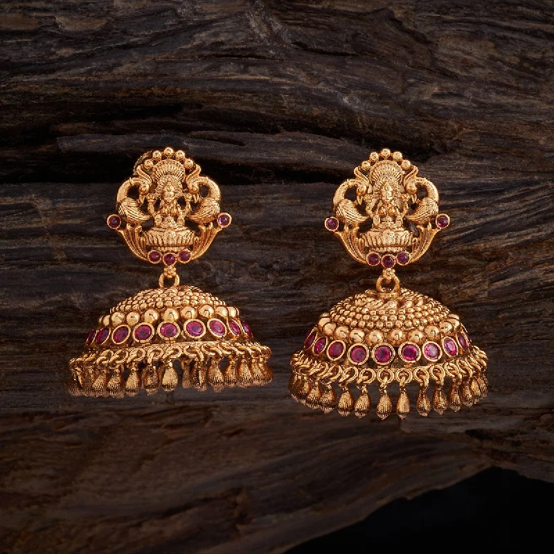 Hoop earrings with intricate designs for a unique and artistic appearance-Antique Earring 160216