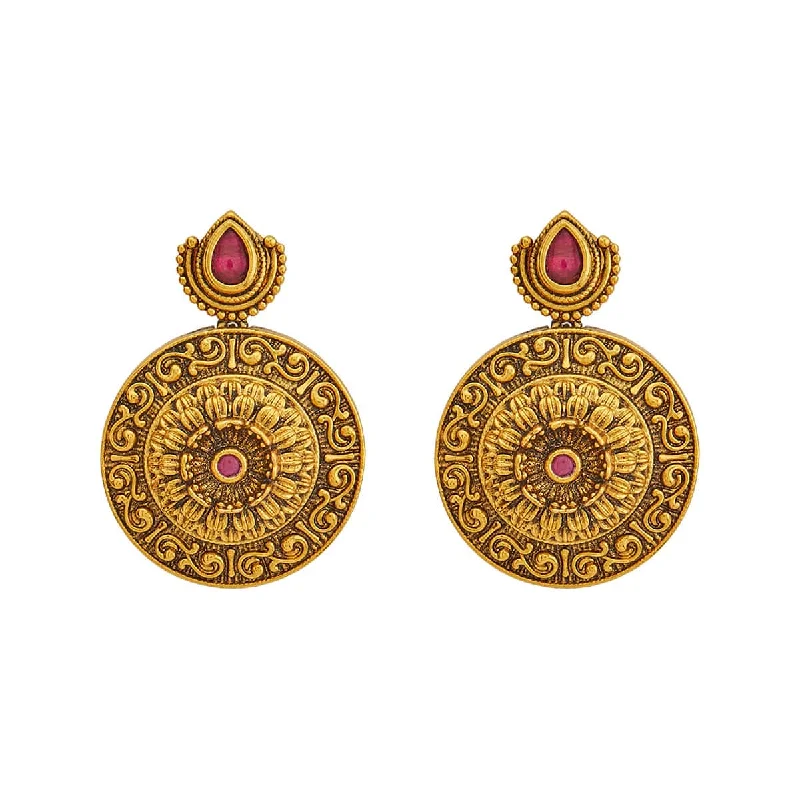 Best hoop earrings with Swarovski crystals for added sparkle and luxury-Antique Earring 161431