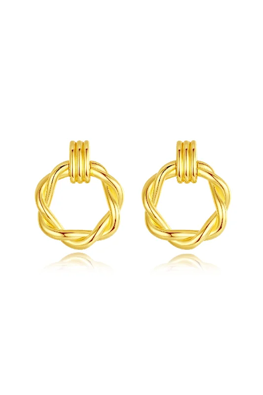 Best hoop earrings with crescent-shaped designs for a bold, moon-inspired style-Eléa Twisted Hoop Earrings