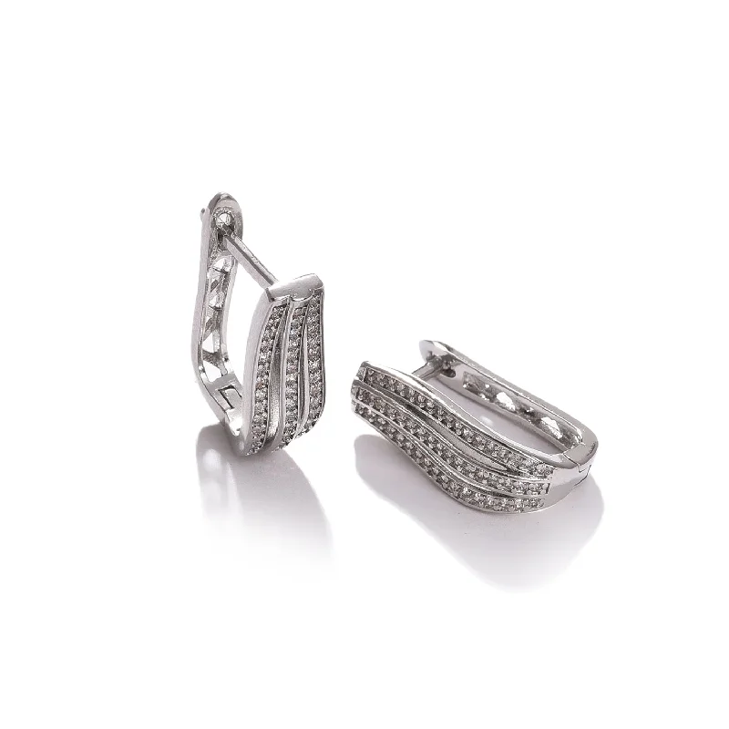 Best hoop earrings with sterling silver for an affordable and chic design-Silver-toned Contemporary Studs Earrings