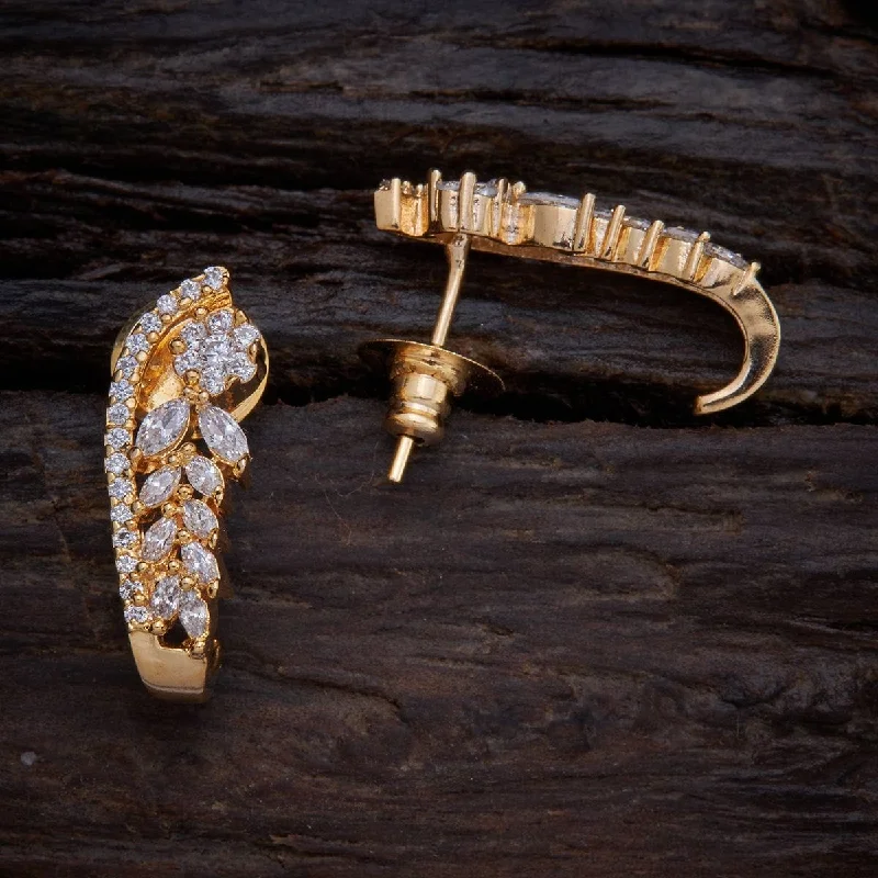 Best hoop earrings with tribal designs for a cultural and exotic aesthetic-Zircon Earring 143196