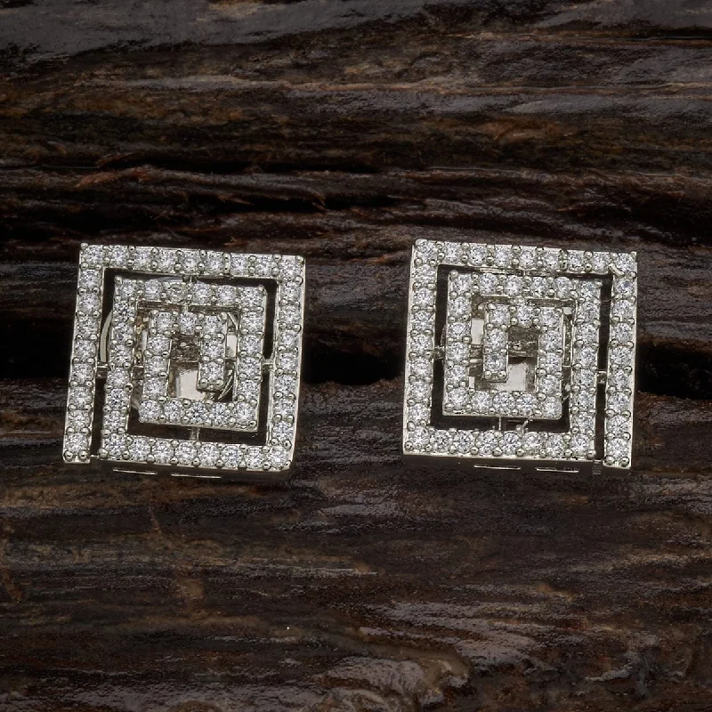 Hoop earrings with oversized designs for a bold, fashion-forward statement-Zircon Earring 145037