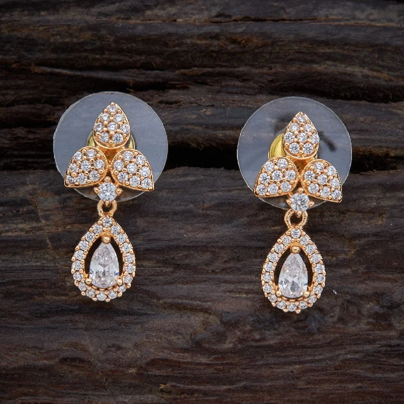 Best hoop earrings with smooth ceramic finishes for a polished, clean style-Zircon Earring 147434