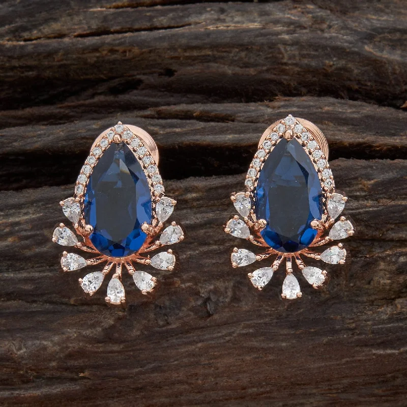 Best hoop earrings with vintage rhinestone embellishments for a retro-glam effect-Zircon Earring 155382