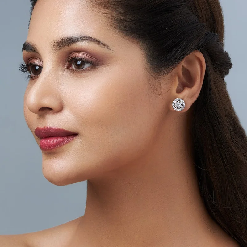 Best hoop earrings with vintage-style detailing for a nostalgic and timeless look-Zircon Earring 156650